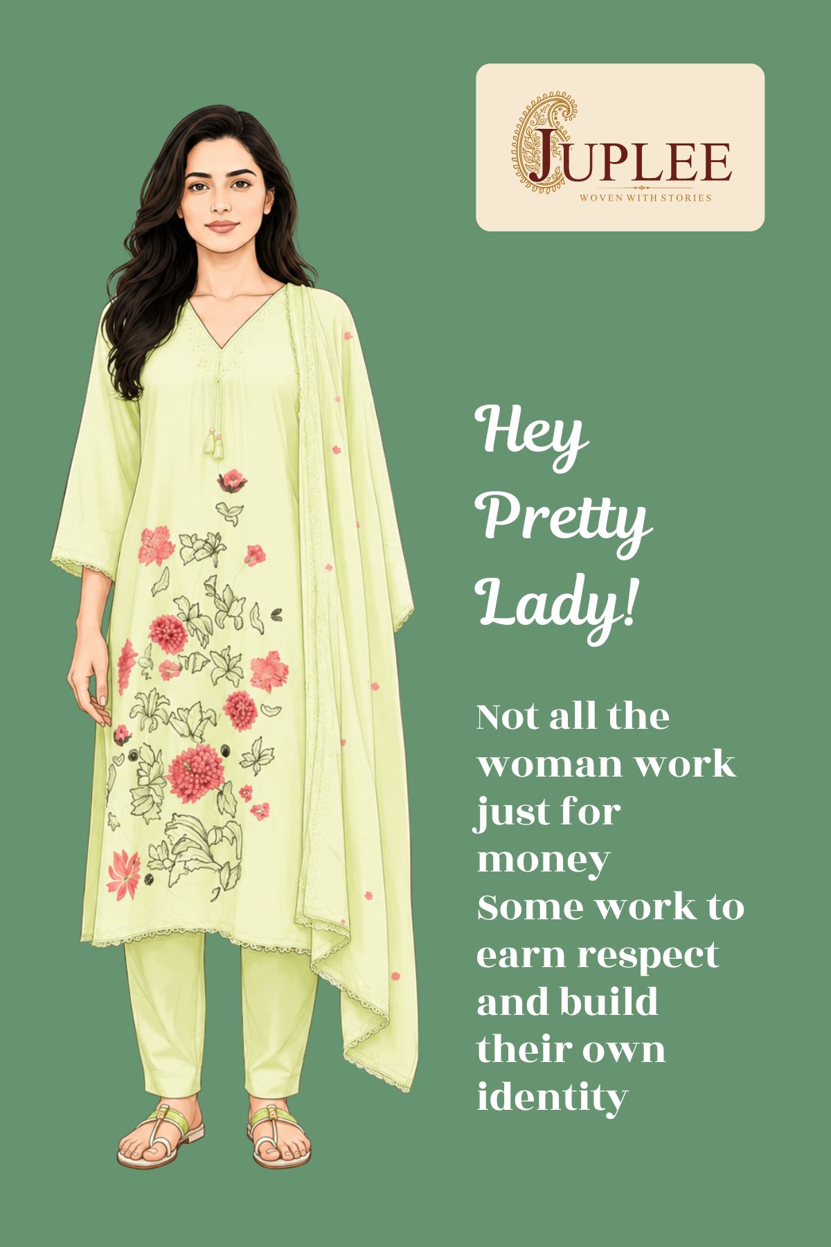 SUHANI – Embroidered A-Line Suit Set