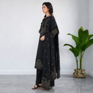 KHAAS – Bandhani-Inspired Straight Suit Set - Image 3
