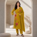 PANKHURI – Embroidered A-Line Suit Set