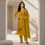PANKHURI – Embroidered A-Line Suit Set