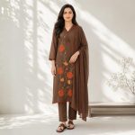 DHARA – Floral Embroidered Straight Suit Set