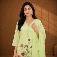 SUHANI – Embroidered A-Line Suit Set - Image 2