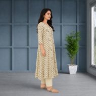 AVNI - Ivory Anarkali Suit Set - Image 4