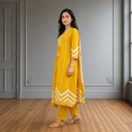 SITAARA – Mustard A-Line Suit Set - Image 4