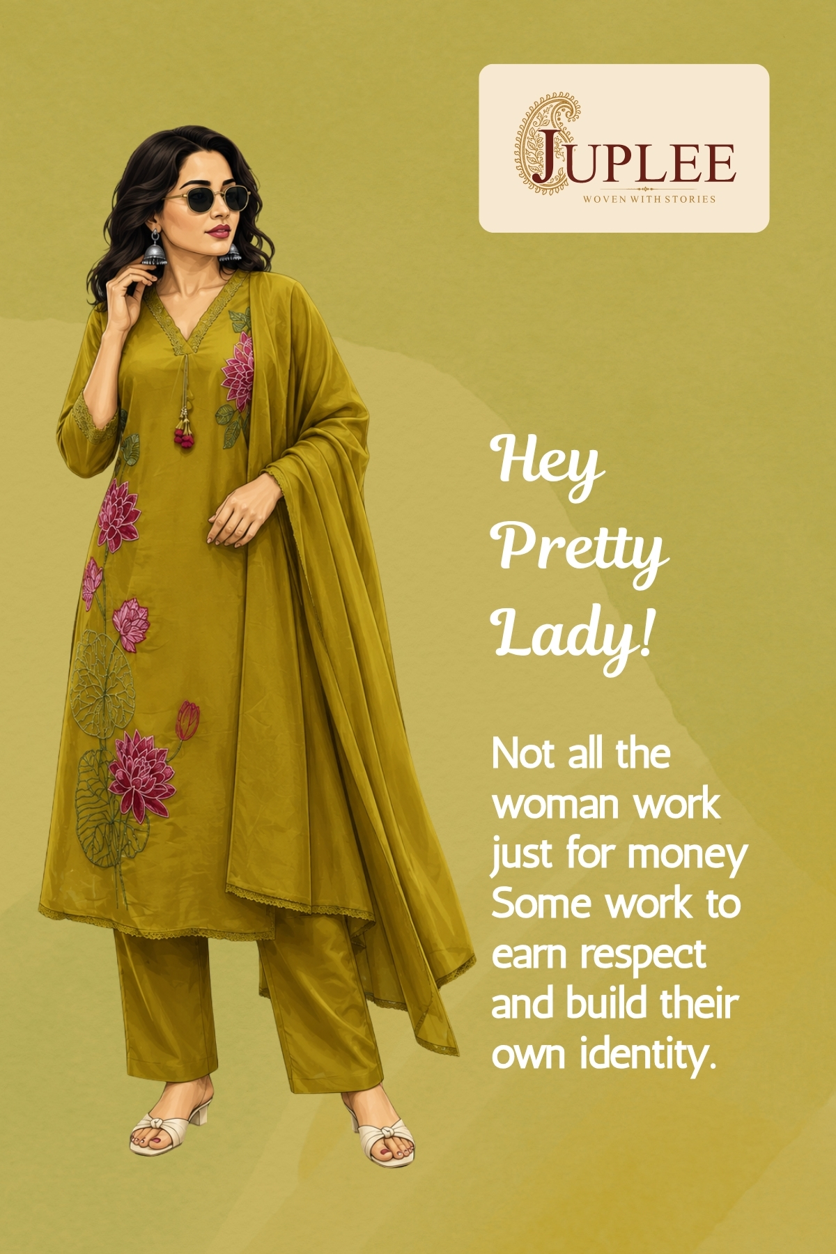 PANKHURI – Embroidered A-Line Suit Set