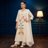 KATHA ivory straight suit set by Juplee
