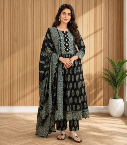 Black A-Line Suit Set