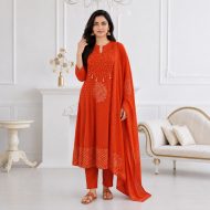 SHISHA – Mirror Work Anarkali Suit Set