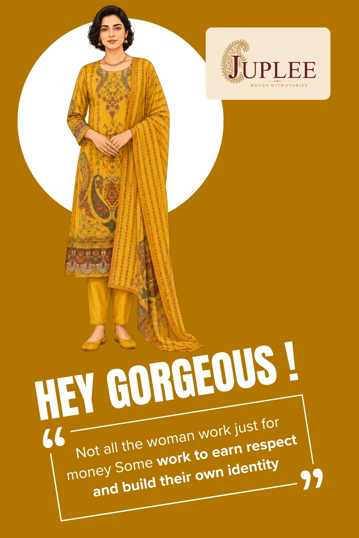 SAACHI – Mustard Straight Suit Set