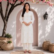 CHANCHAL - Embroidered Kurta Pant Set - Image 15