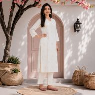 CHANCHAL - Embroidered Kurta Pant Set - Image 13