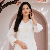CHANCHAL - Embroidered Kurta Pant Set - Image 11