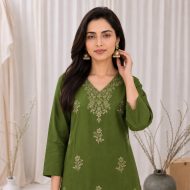 CHANCHAL - Embroidered Kurta Pant Set - Image 6