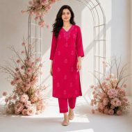 CHANCHAL - Embroidered Kurta Pant Set - Image 5