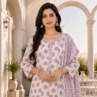BAAWRI – Printed Anarkali Suit Set - Image 2