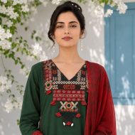 MEGHA – Embroidered Straight Fit Suit Set - Image 5