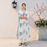 KOMAL – Floral Anarkali Suit Set