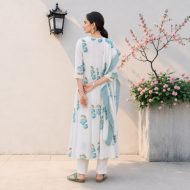 KOMAL – Floral Anarkali Suit Set - Image 3