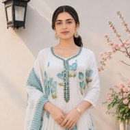 KOMAL – Floral Anarkali Suit Set - Image 2