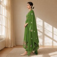 RUHI - Green Anarkali Suit Set