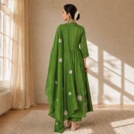 RUHI - Green Anarkali Suit Set