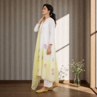 TAIRA - Lemon Yellow Anarkali Suit Set