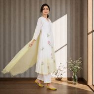 TAIRA - Lemon Yellow Anarkali Suit Set