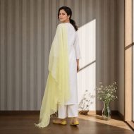 TAIRA - Lemon Yellow Anarkali Suit Set