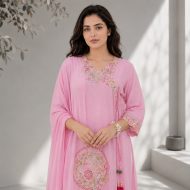 PAL - Pink Embroidered Suit Set - Image 5