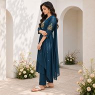 RITU - Blue Anarkali Suit Set - Image 2