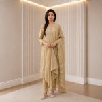EKTARA - Cream Straight Suit Set