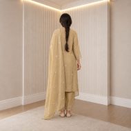 EKTARA - Cream Straight Suit Set - Image 4