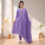 NITRA - Purple Straight Suit Set