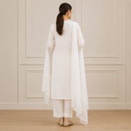 CHANDNI - White Straight Suit Set - Image 4