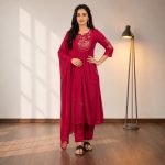 PALLAVI - Pink A-Line Suit Set