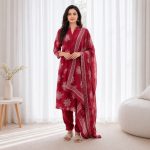 PAYAL - Red Straight Suit Set