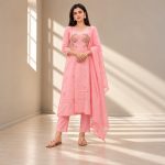 Madhur - Baby Pink Mul Cotton Suit Set